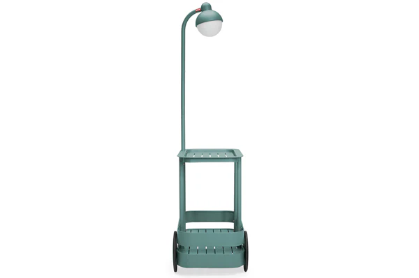 Dark Sage Jolly Trolley Lighted Bar Cart - Image 6