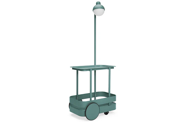 Dark Sage Jolly Trolley Lighted Bar Cart - Image 7