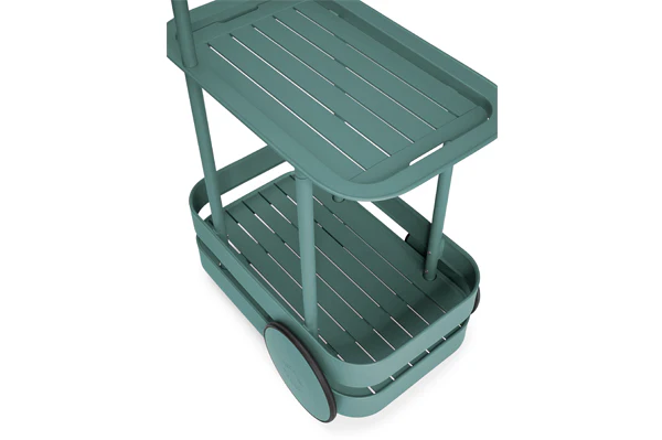 Dark Sage Jolly Trolley Lighted Bar Cart - Image 11