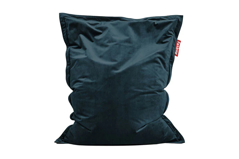 Original Slim Recycled Velvet Beanbag Chair - Image 12