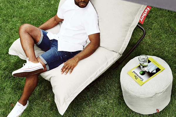 Point Outdoor Pouf Ottoman - Image 13