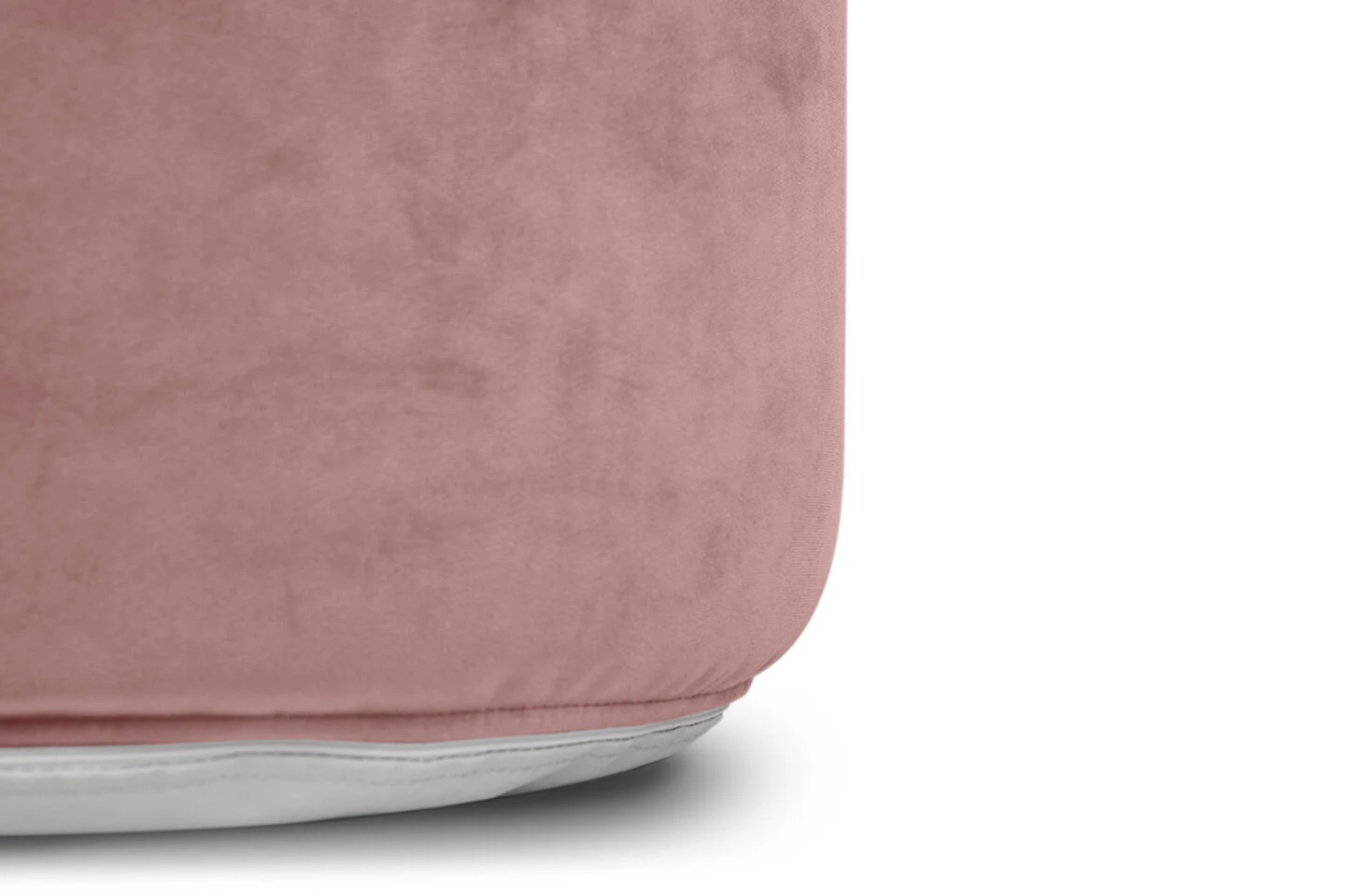 Point Recycled Velvet Pouf Ottoman - Image 16