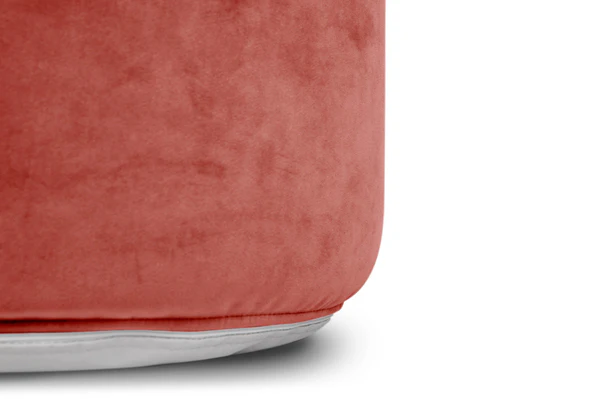 Point Recycled Velvet Pouf Ottoman (Exclusive Offer) - Image 5