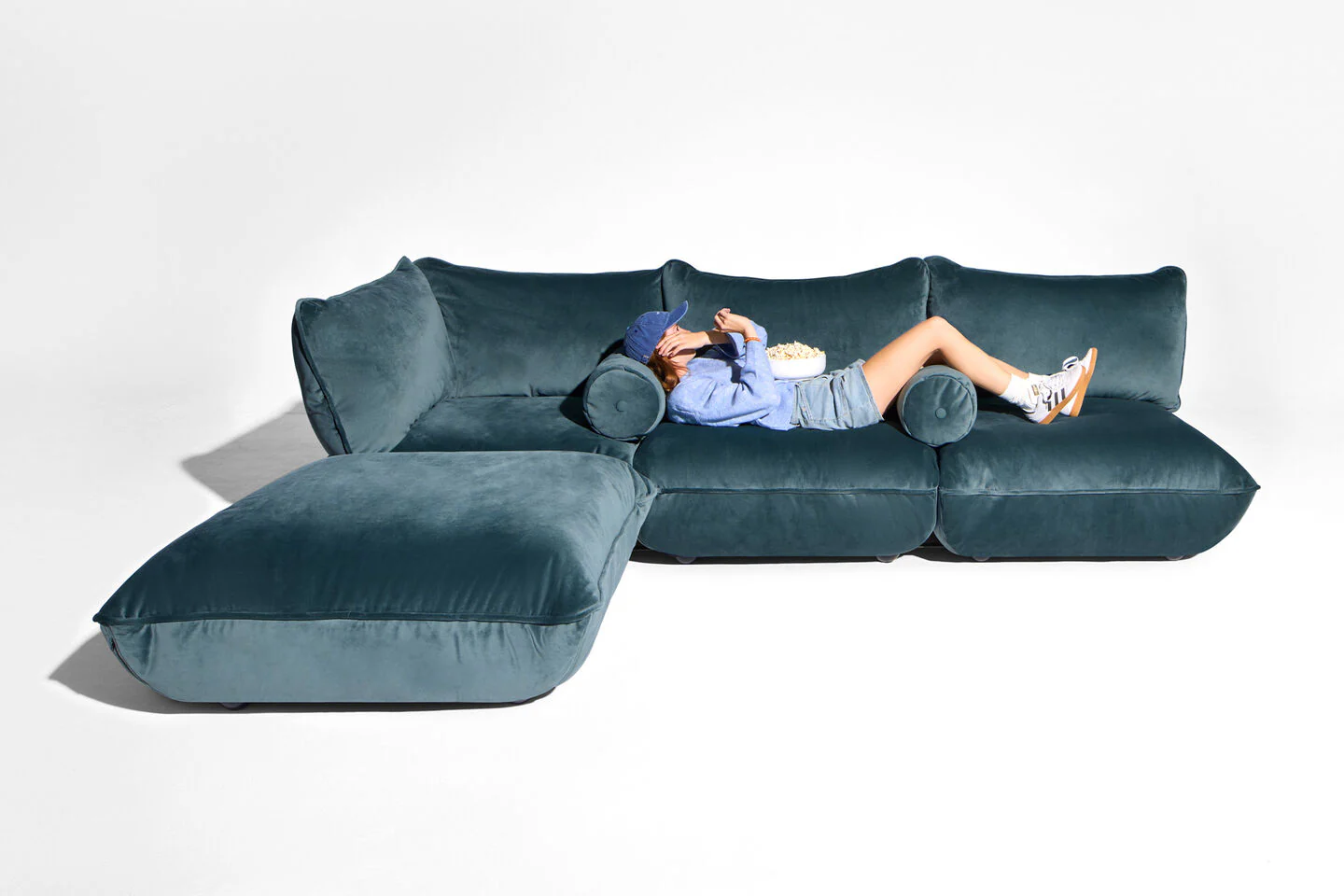 Sumo Corner Seat Recycled Velvet - Image 12