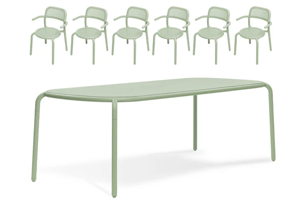 Toni Tablo Table Set + 6 Armchairs - Image 29