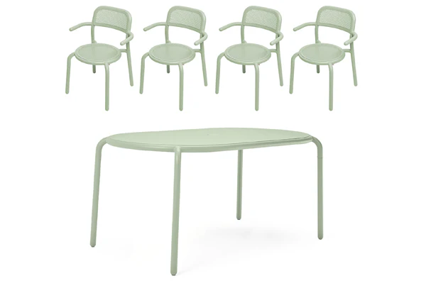 Toni Tavolo Table Set + 4 Armchairs - Image 34